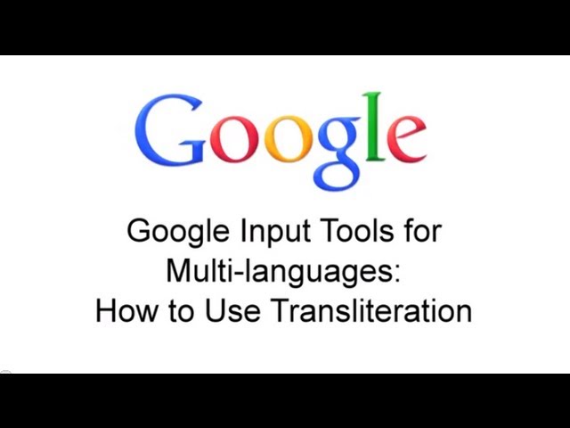 Google Input Tools